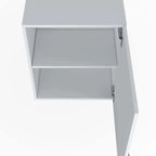 White Hi Wall Cabinet with 1 Door