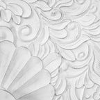 Carved Flower Door Large Storage Sideboard Cabinet with Shelves