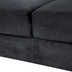 Black Modern 32.2 Upholstered Accent Chair with Sturdy Hardwood Frame and Soft Cushion