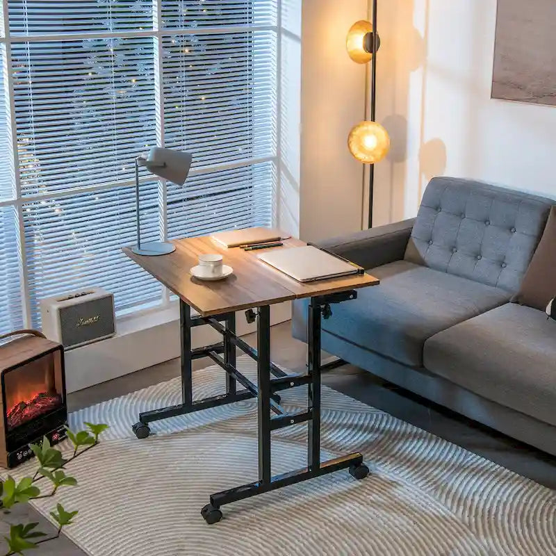 Mobile Stand up Desk Adjustable Computer Desk Tilting