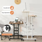 Mobile Stand up Desk Adjustable Computer Desk Tilting