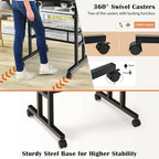 Mobile Stand up Desk Adjustable Computer Desk Tilting