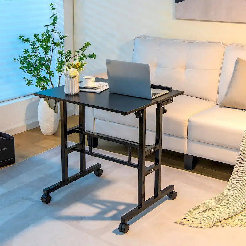 Mobile Stand up Desk Adjustable Computer Desk Tilting