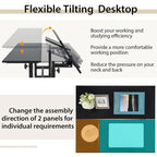 Mobile Stand up Desk Adjustable Computer Desk Tilting