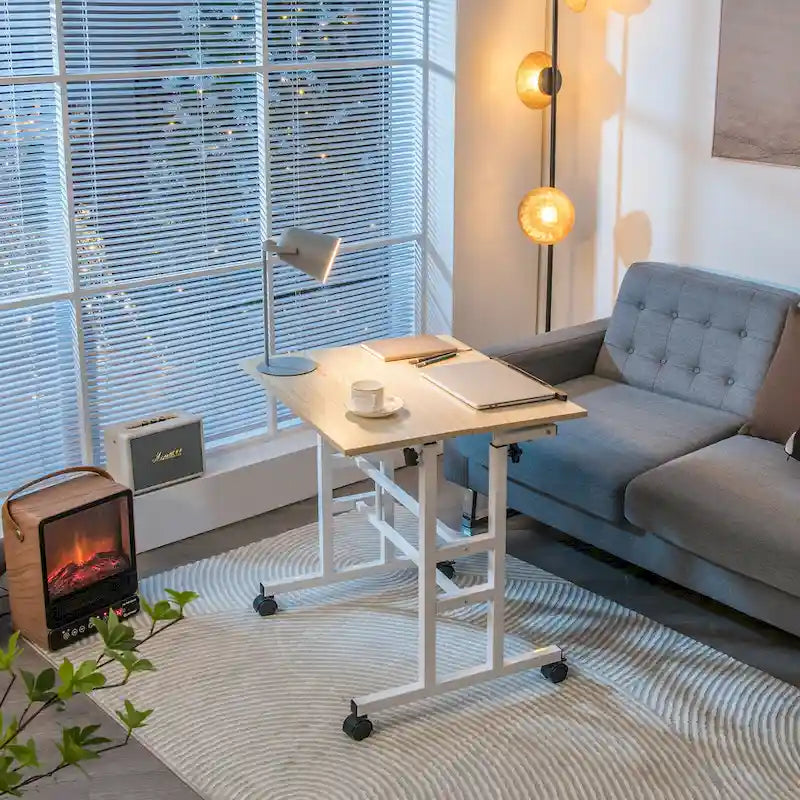 Mobile Stand up Desk Adjustable Computer Desk Tilting