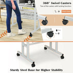 Mobile Stand up Desk Adjustable Computer Desk Tilting