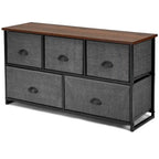 5 Drawers Dresser Storage Unit Side Table Display Organizer Dorm