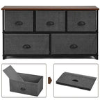 5 Drawers Dresser Storage Unit Side Table Display Organizer Dorm