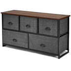 5 Drawers Dresser Storage Unit Side Table Display Organizer Dorm
