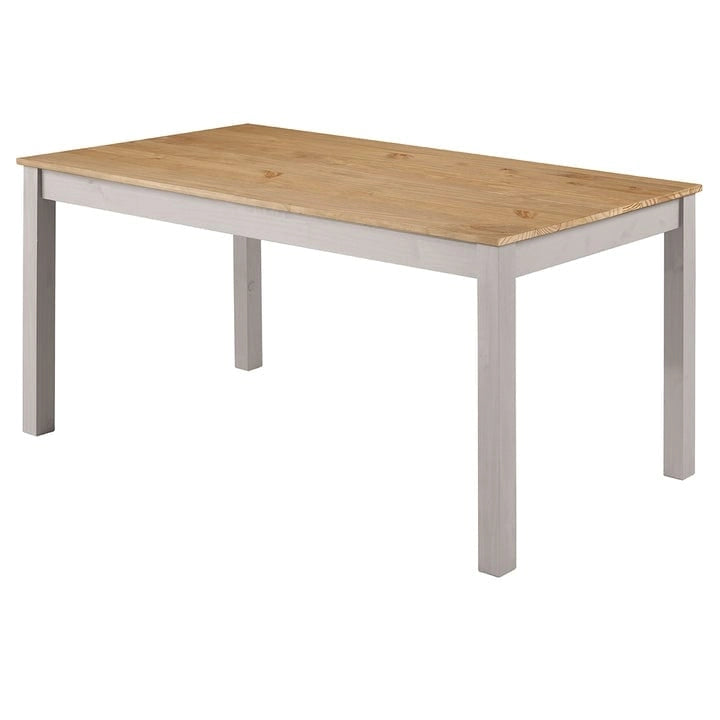 Solid Pine Wood Dining Table, 59 Inch