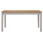 Solid Pine Wood Dining Table, 59 Inch