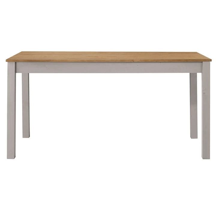 Solid Pine Wood Dining Table, 59 Inch