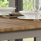 Solid Pine Wood Dining Table, 59 Inch