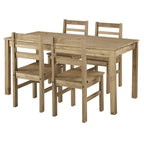 Solid Pine Wood Dining Table, 59 Inch