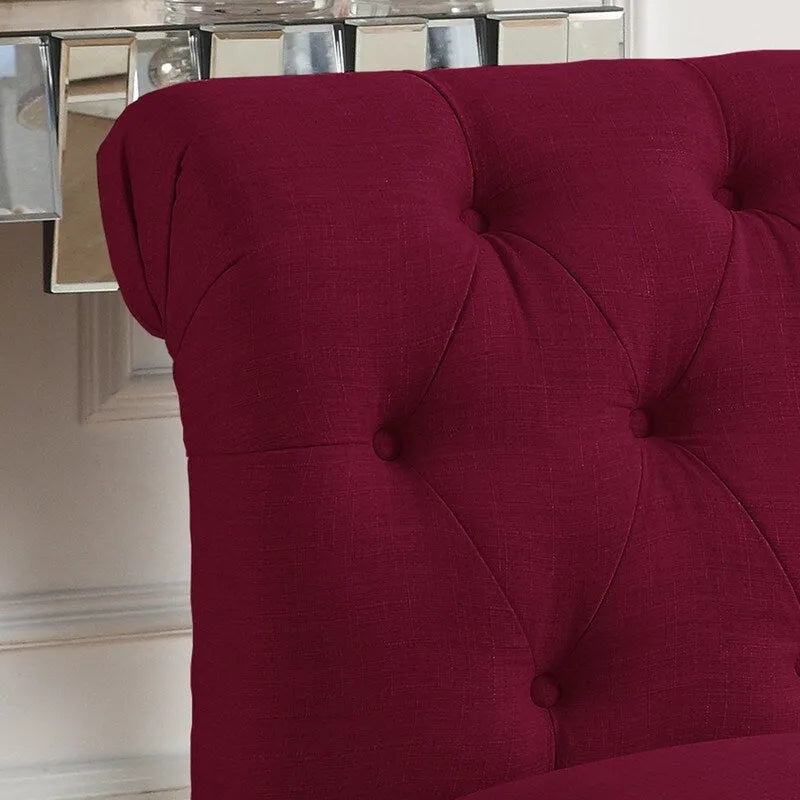 Slipper Chair, Chesterfield, Armlesschair
