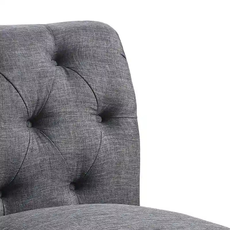 Slipper Chair, Chesterfield, Armlesschair
