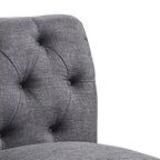 Slipper Chair, Chesterfield, Armlesschair