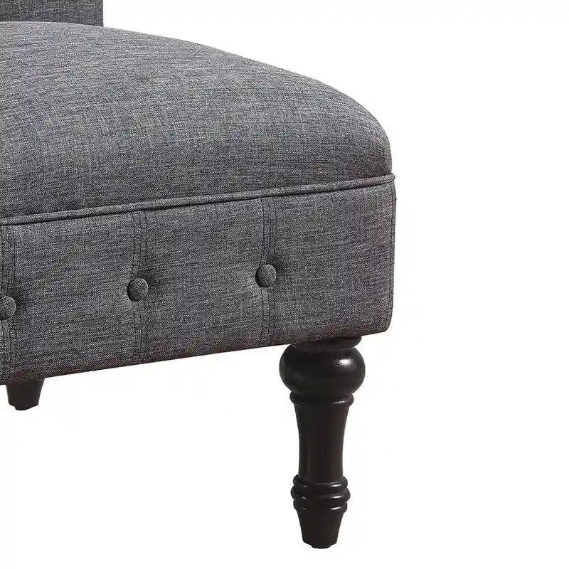 Slipper Chair, Chesterfield, Armlesschair