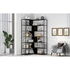 L-Shaped Corner 7-Tier Bookcase