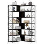 L-Shaped Corner 7-Tier Bookcase
