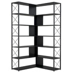 L-Shaped Corner 7-Tier Bookcase