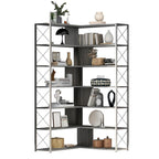 L-Shaped Corner 7-Tier Bookcase