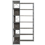 L-Shaped Corner 7-Tier Bookcase