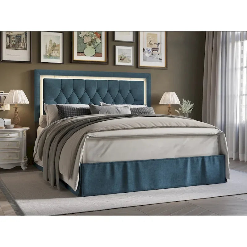 Tufted Upholstered Platform Bed