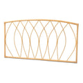 Modern Bohemian Natural Rattan Wall-mountable Headboard-Queen