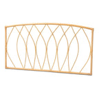 Modern Bohemian Natural Rattan Wall-mountable Headboard-Queen