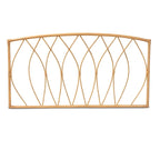 Modern Bohemian Natural Rattan Wall-mountable Headboard-Queen