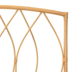 Modern Bohemian Natural Rattan Wall-mountable Headboard-Queen