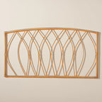 Modern Bohemian Natural Rattan Wall-mountable Headboard-Queen