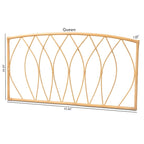 Modern Bohemian Natural Rattan Wall-mountable Headboard-Queen