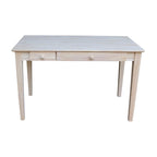 Wooden Computer Desk with Flip Down Drawer