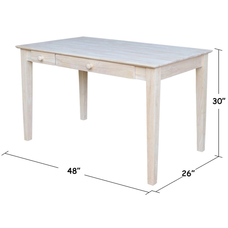 Wooden Computer Desk with Flip Down Drawer