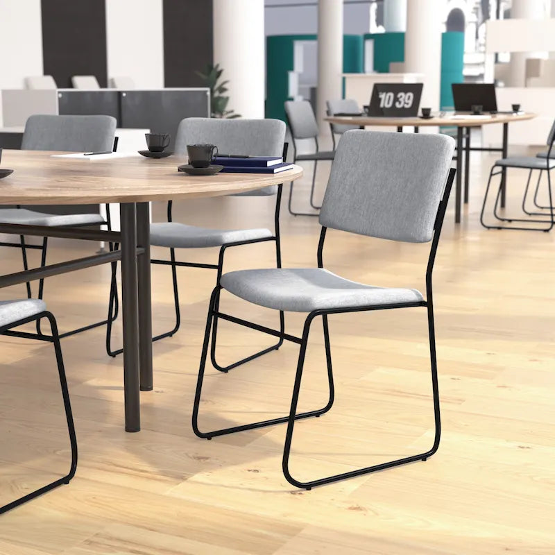 500 lb. Capacity High Density Stacking Chair with Sled Base