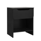 Modern Minimalist 1-Drawer Nightstand with Cubby