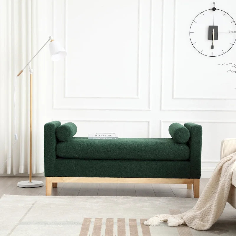 Elegant Upholstered Bench for End of Bed and Living Room