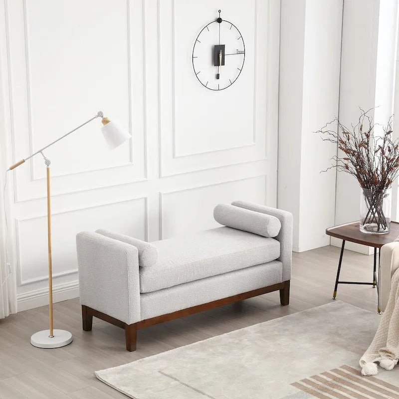 Elegant Upholstered Bench for End of Bed and Living Room
