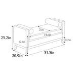 Elegant Upholstered Bench for End of Bed and Living Room