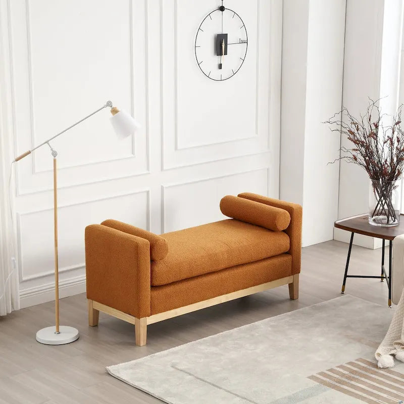Elegant Upholstered Bench for End of Bed and Living Room