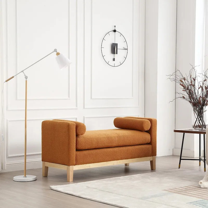 Elegant Upholstered Bench for End of Bed and Living Room