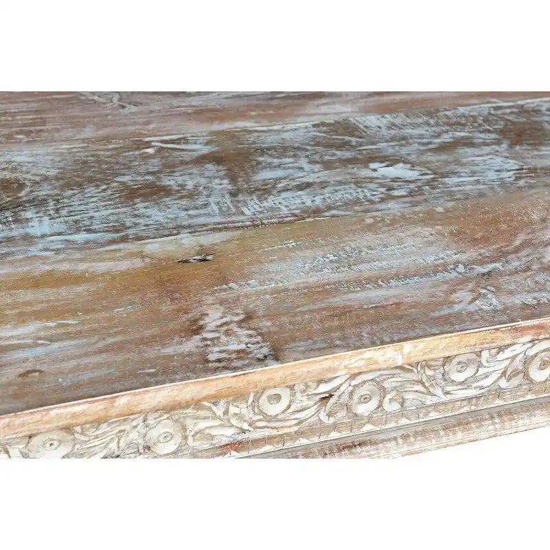 Driftwood Recycled Carved Dining Table -83 - 83