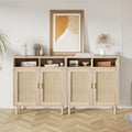 Modern Rattan Buffet Cabinet - 62.9D x 15.7W x 36.2H