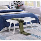 Solid Wood Slatted Bench