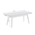Solid Wood Slatted Bench