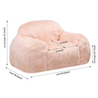 Bean bag chair lazy long hair sofa adult, teen high density foam filled modern focus chair