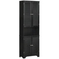 Tall Narrow Bathroom Storage Cabinet w/Doors and Shelf Adjustability