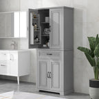 Tall Bathroom Storage Cabinet with Drawers and Adjustable Shelf